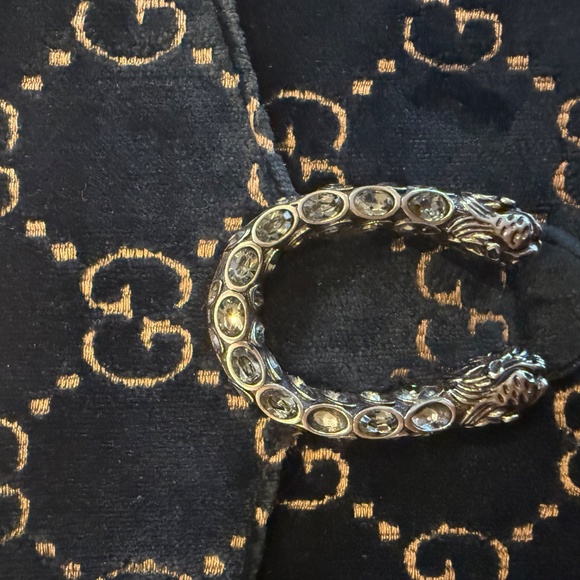 Gucci Dionysus Chain Wallet on a Chain GG Blue Velvet - Picture 7 of 9